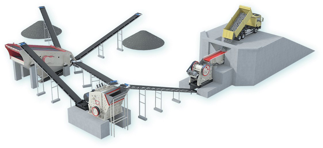 固定式建筑垃圾破碎生产线